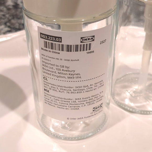 Erogatore dispenser per sapone in vetro trasparente | Accessori per